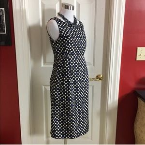 DKNY polka dot silk dress, best for size 4